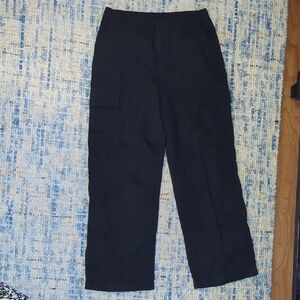 GAP Black Midrise Loose Cargo Pants
